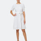 Leota Genesis Eyelet Jersey Dress White Size XL