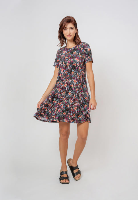 Leota Women's Serenity In Confetti Floral Dress Purple
