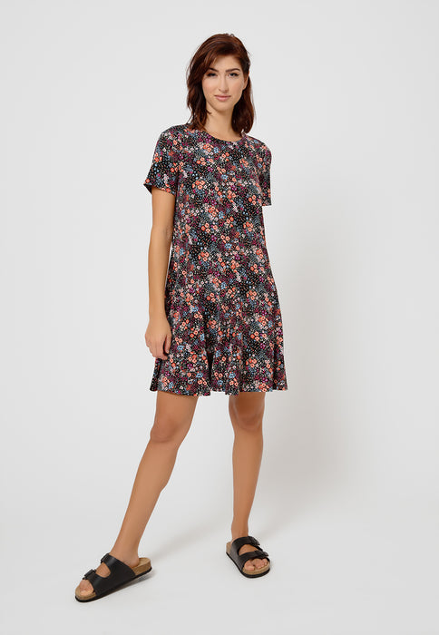 Leota Women's Serenity In Confetti Floral Dress Purple