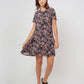 Leota Women's Serenity In Confetti Floral Dress Purple