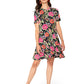 Leota Serenity Dress Garden Party Black Multi
