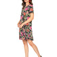 Leota Serenity Dress Garden Party Black Multi