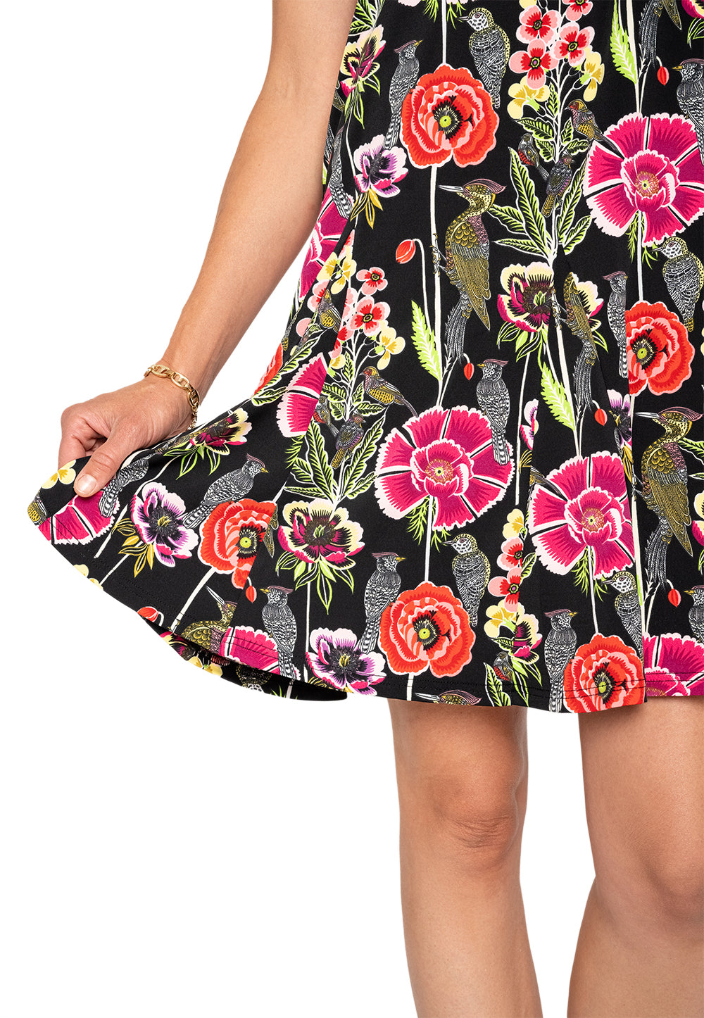 Leota Serenity Dress Garden Party Black Multi