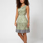 Leota Women's Kristen Floral Border Print Dress Green