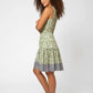 Leota Women's Kristen Floral Border Print Dress Green