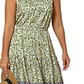 Leota Women's Kristen Floral Border Print Dress Green