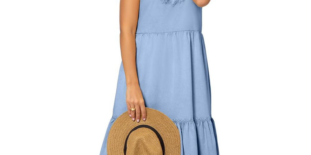Leota Women's Esmeralda Dress Blue Size XL