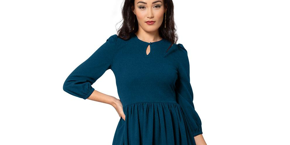 Leota Women's Iman Dress Blue Size S