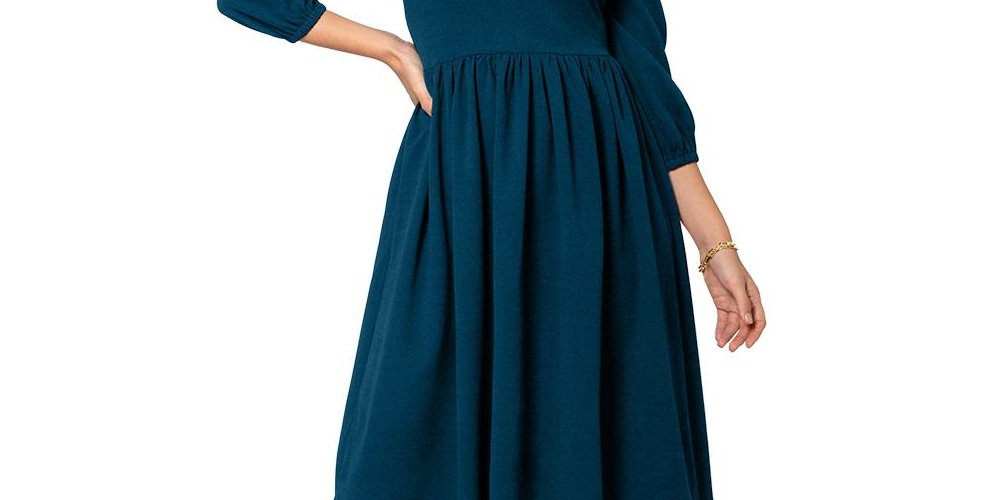 Leota Women's Iman Dress Blue Size S