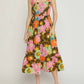 Entro - Floral Smocked Midi Dress
