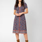 Leota Women's Francesca V Neck Midi Dress