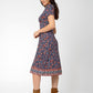 Leota Women's Francesca V Neck Midi Dress