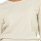 Leota Women's Ashley Ruffle Shoulder Sweatshirt White Size Small