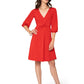 Leota Tanya Dress Solid Barbados Cherry