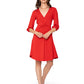 Leota Tanya Dress Solid Barbados Cherry