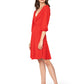 Leota Tanya Dress Solid Barbados Cherry