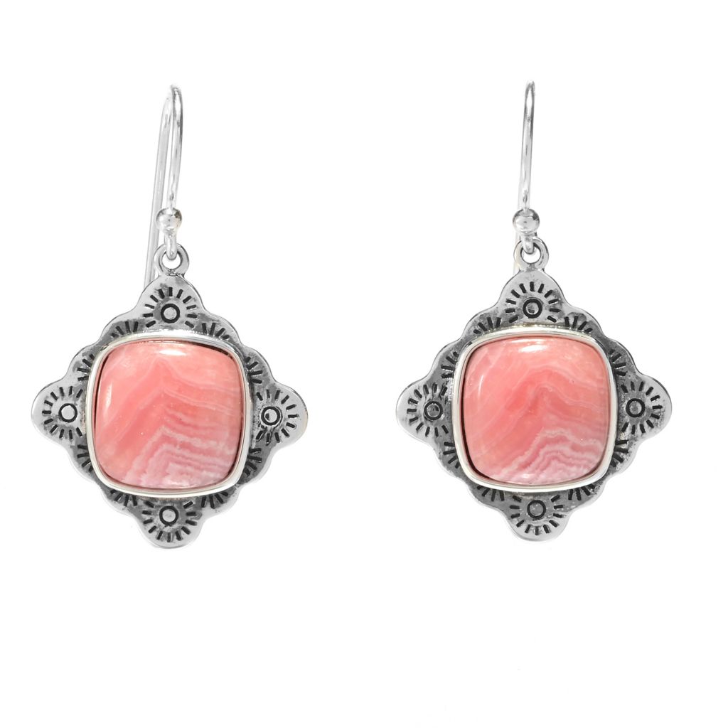 southwest-elements-sterling-silver-10mm-rhodochrosite-drop-earrings