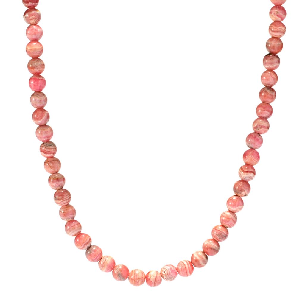 southwest-elements-sterling-silver-8mm-rhodochrosite-bead-necklace