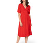 Leota Tiana Dress Solid Barbados Cherry