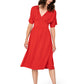 Leota Tiana Dress Solid Barbados Cherry