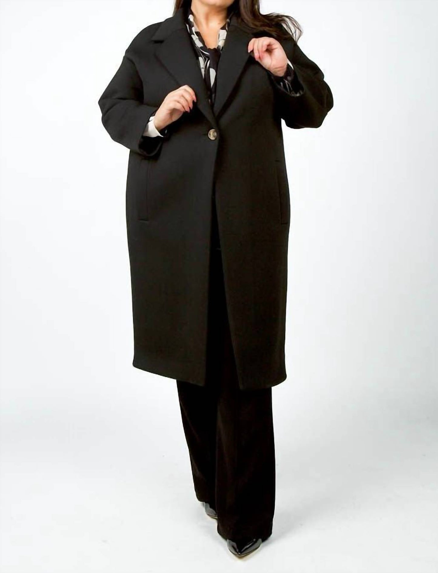 Psophia - LONG ONE BUTTON COAT