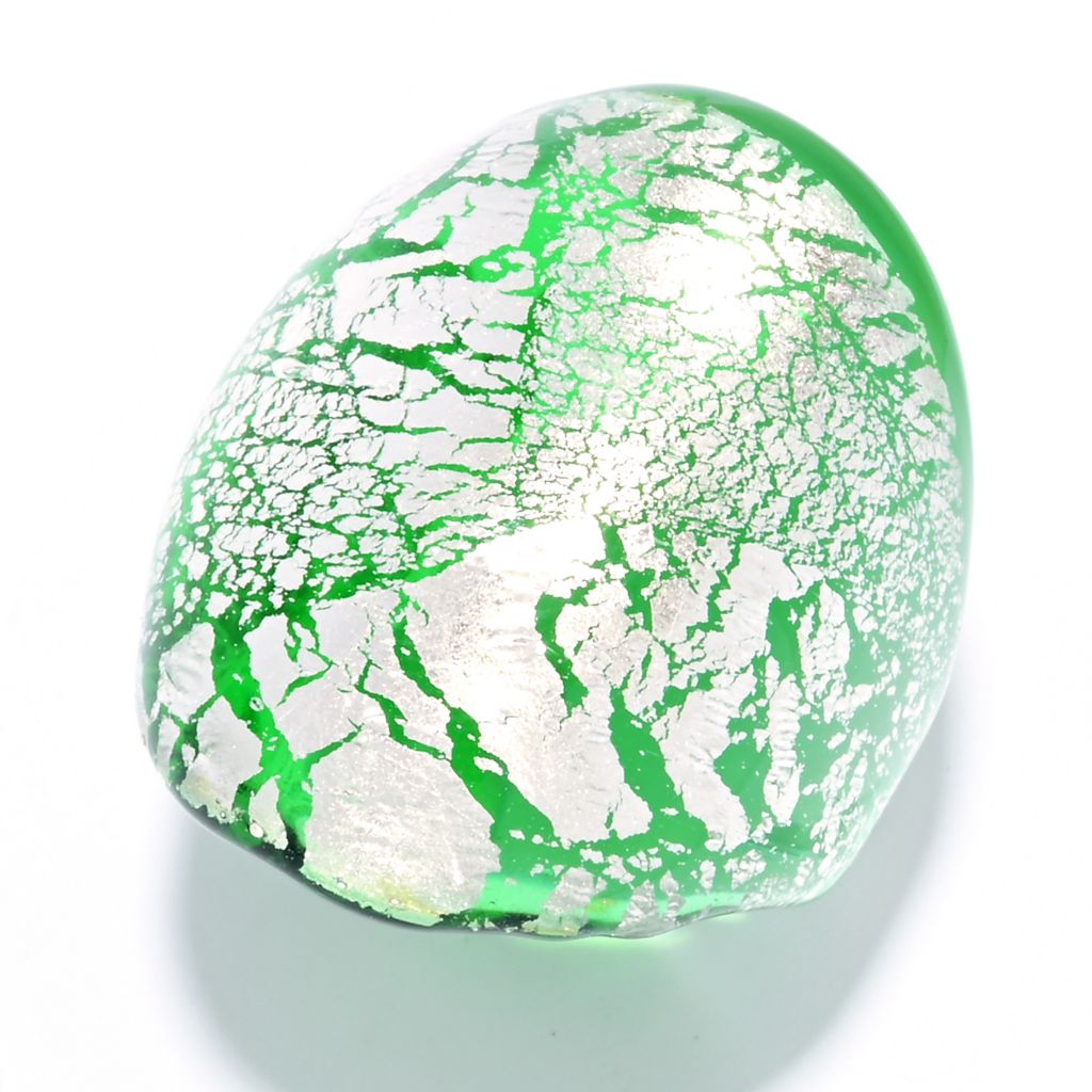 toscana-italiana-polished-green-murano-glass-w-silver-flakes-dome-ring
