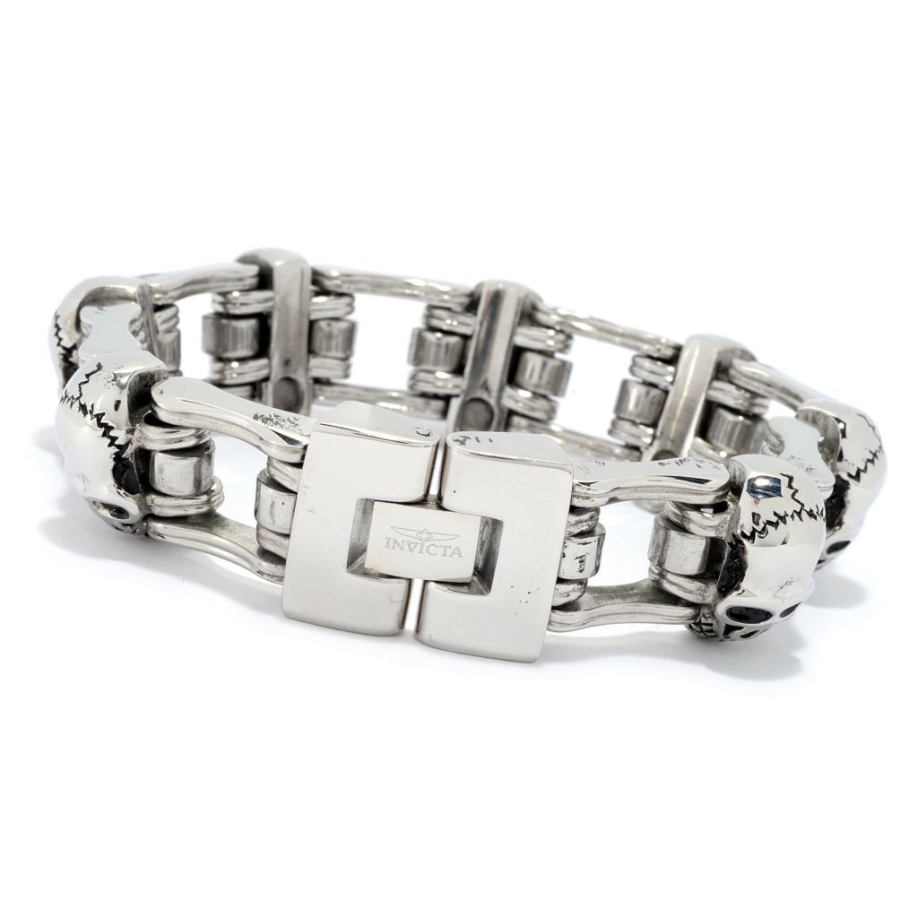 invicta-mens-stainless-steel-choice-of-size-skull-bicycle-chain-bracelet