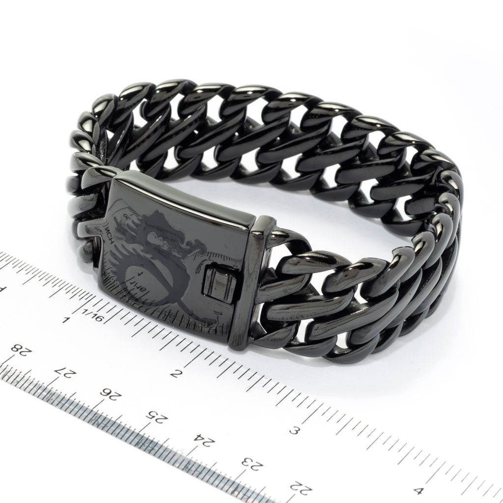 invicta-mens-stainless-steel-choice-of-color-double-curb-link-bracelet