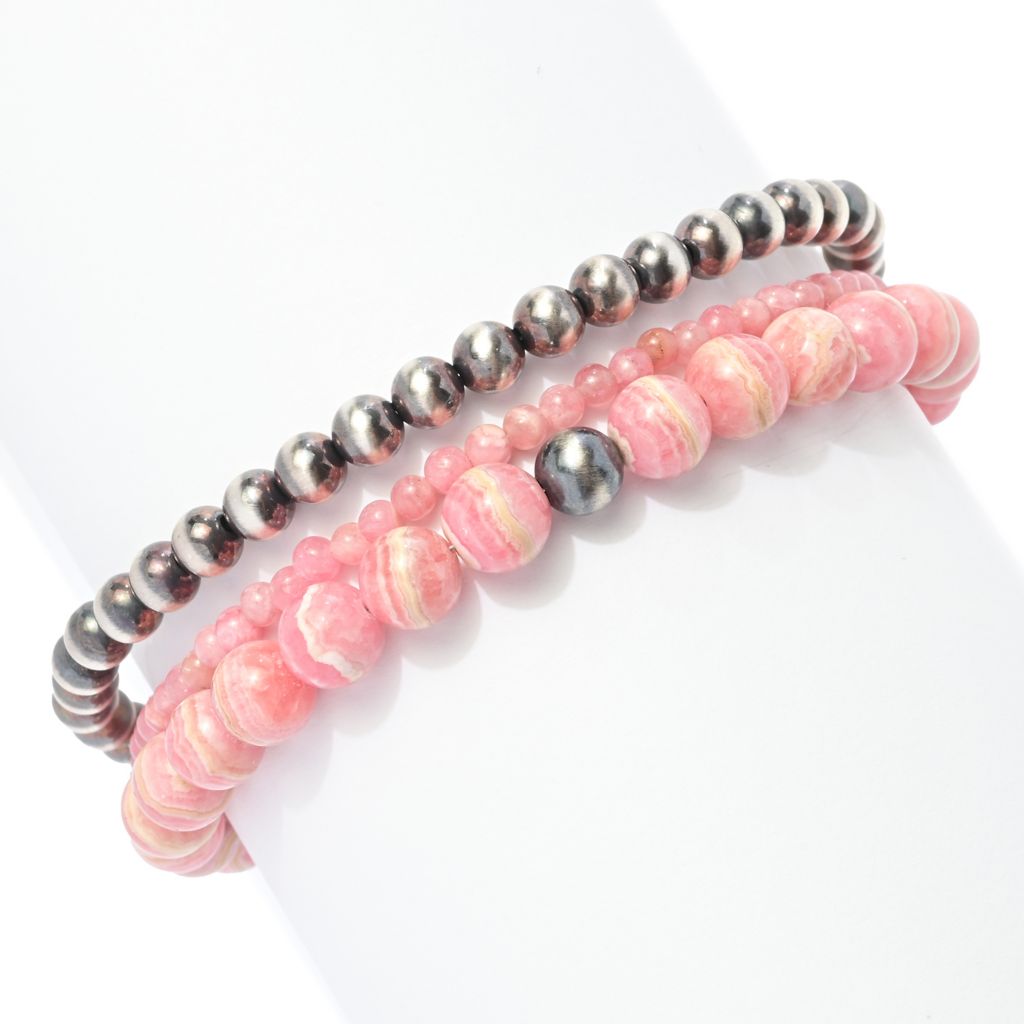 southwest-elements-sterling-silver-rhodochrosite-navajo-pearl-bead-bracelet