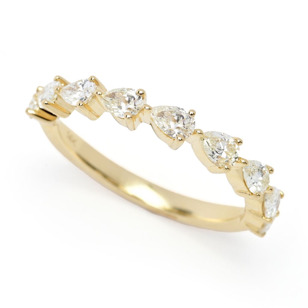 sabrina-designs-14k-gold-0-90ctw-pear-shape-diamond-9-stone-ring
