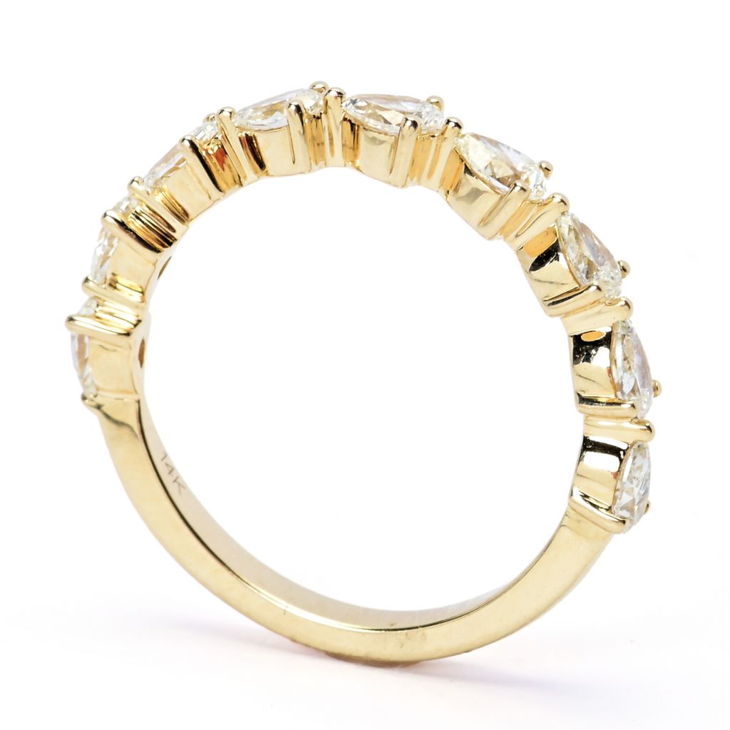sabrina-designs-14k-gold-0-90ctw-pear-shape-diamond-9-stone-ring