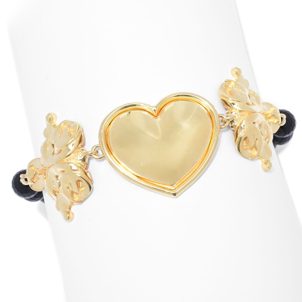 graziella-23k-gold-plated-black-onyx-bead-heart-bracelet