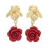 graziella-23k-gold-plated-bee-choice-of-color-resin-rose-drop-earrings