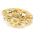 graziella-23k-gold-plated-electroform-sunflower-hinged-cuff-bracelet