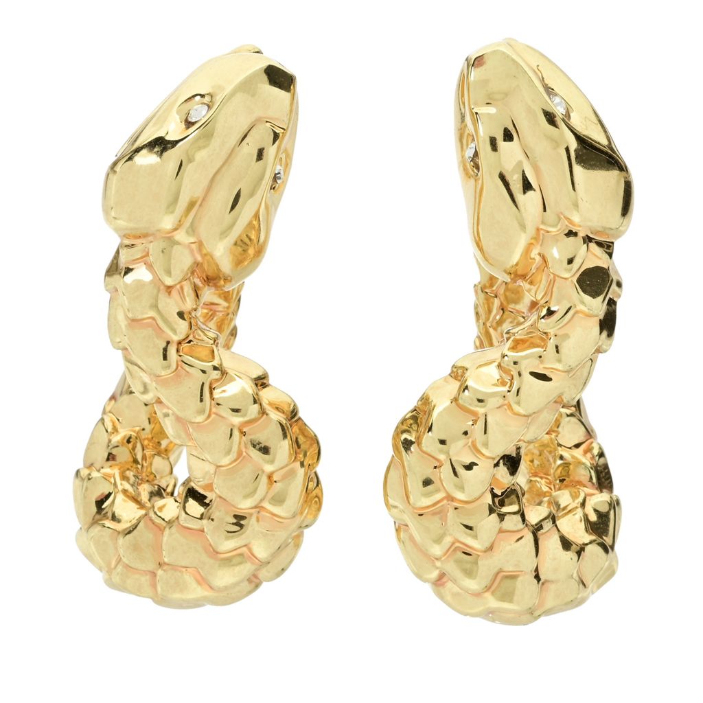 graziella-23k-gold-plated-simulated-diamond-snake-hoop-earrings