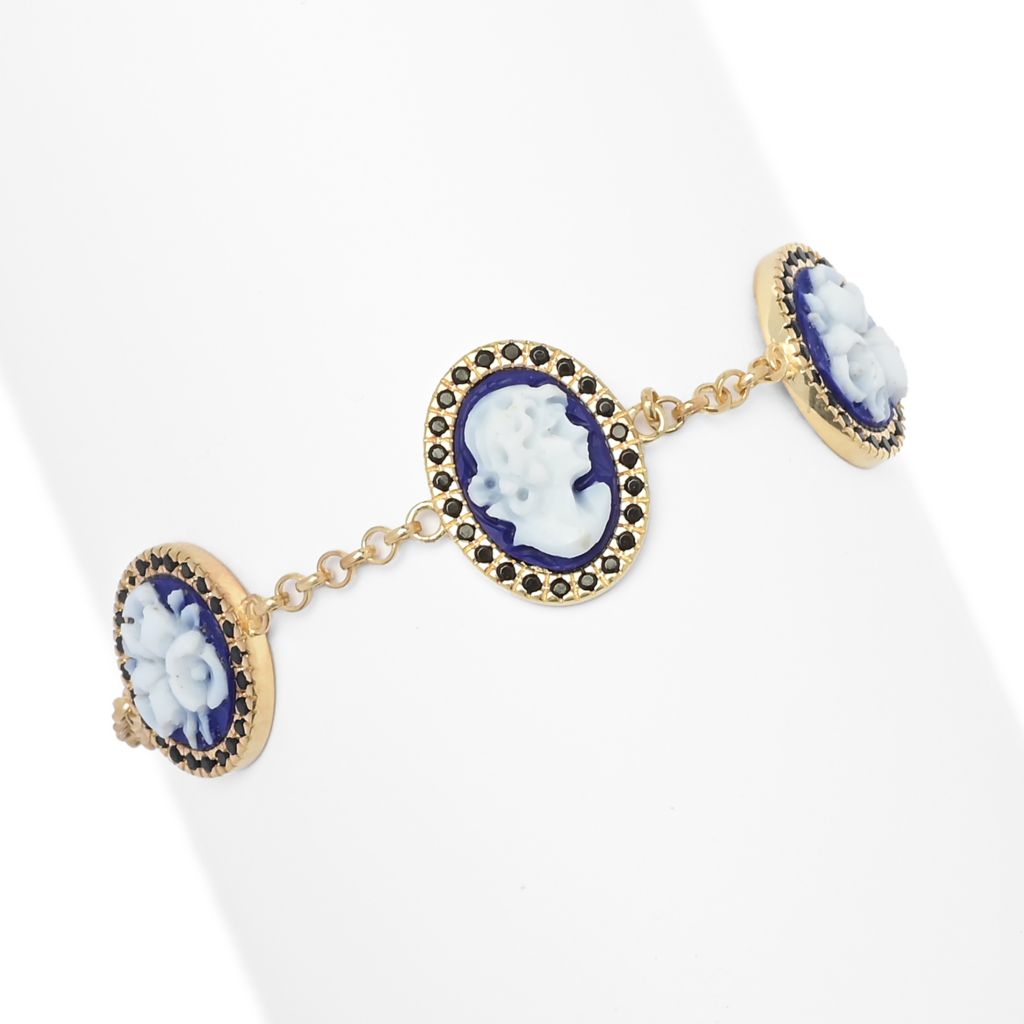 cameo-italiano-sunrise-blue-agate-cameo-simulated-diamond-bracelet
