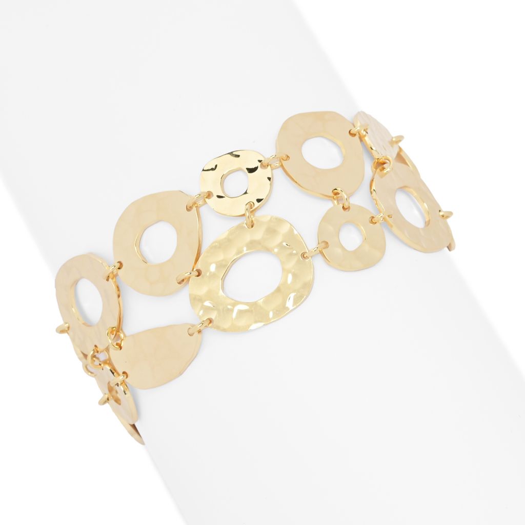 toscana-italiana-acqua-bagnata-organic-shape-double-row-toggle-bracelet