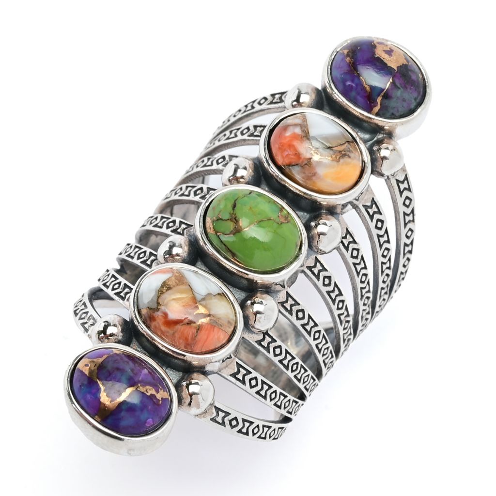 southwest-elements-choice-of-mohave-turquoise-5-stone-elongated-ring
