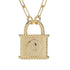 passport-to-turkey-gold-plated-textured-padlock-pendant-w-paperclip-chain