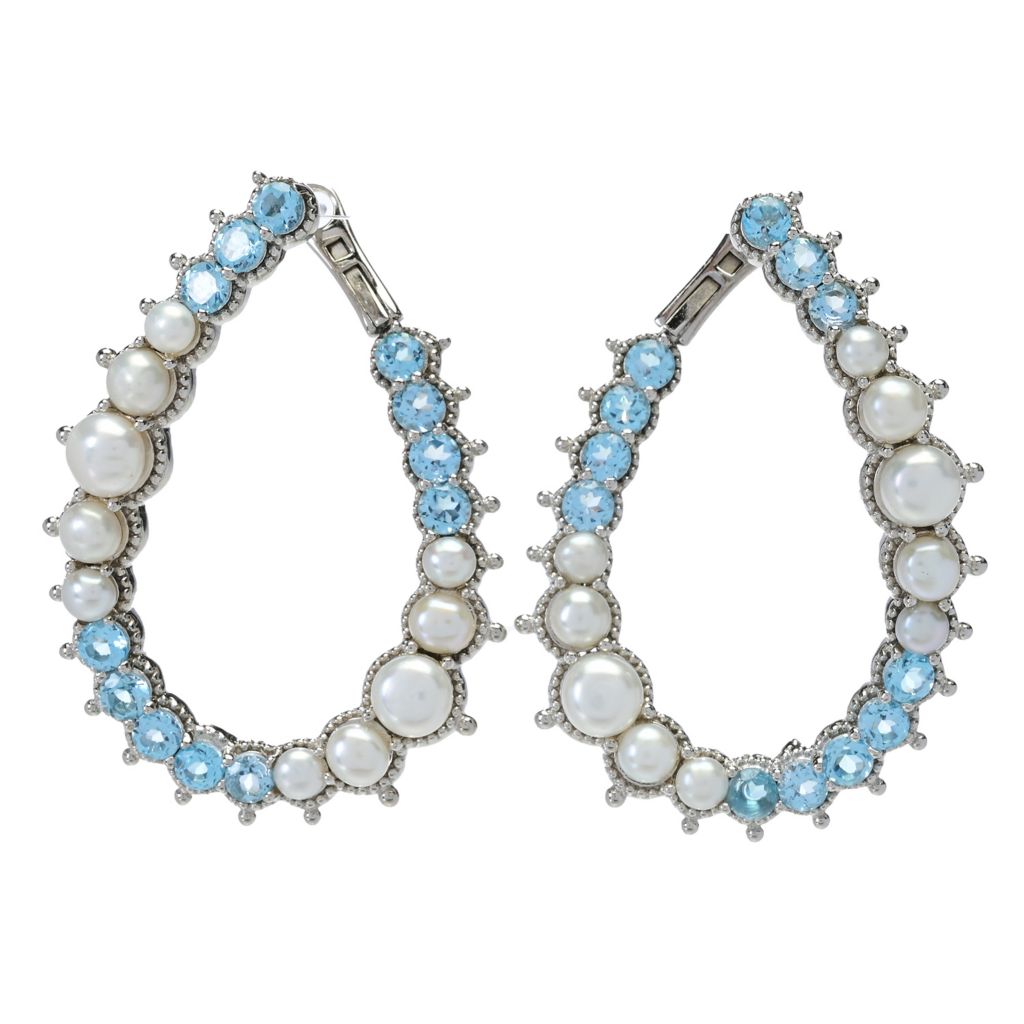 dallas-prince-luster-cultured-pearl-choice-of-gem-hoop-earrings