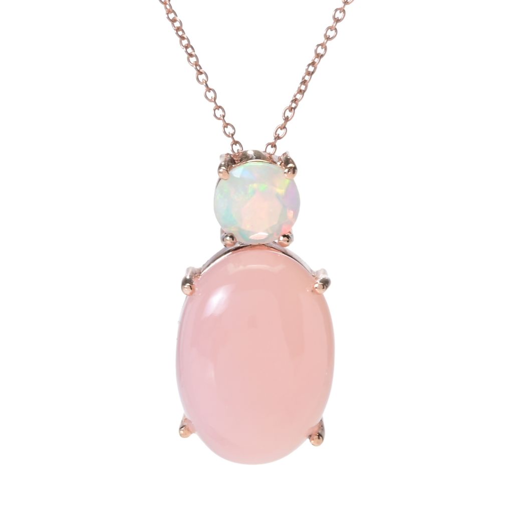 rose-gold-plated-18x13mm-oval-pink-chalcedony-ethiopian-opal-pendant-w-chain