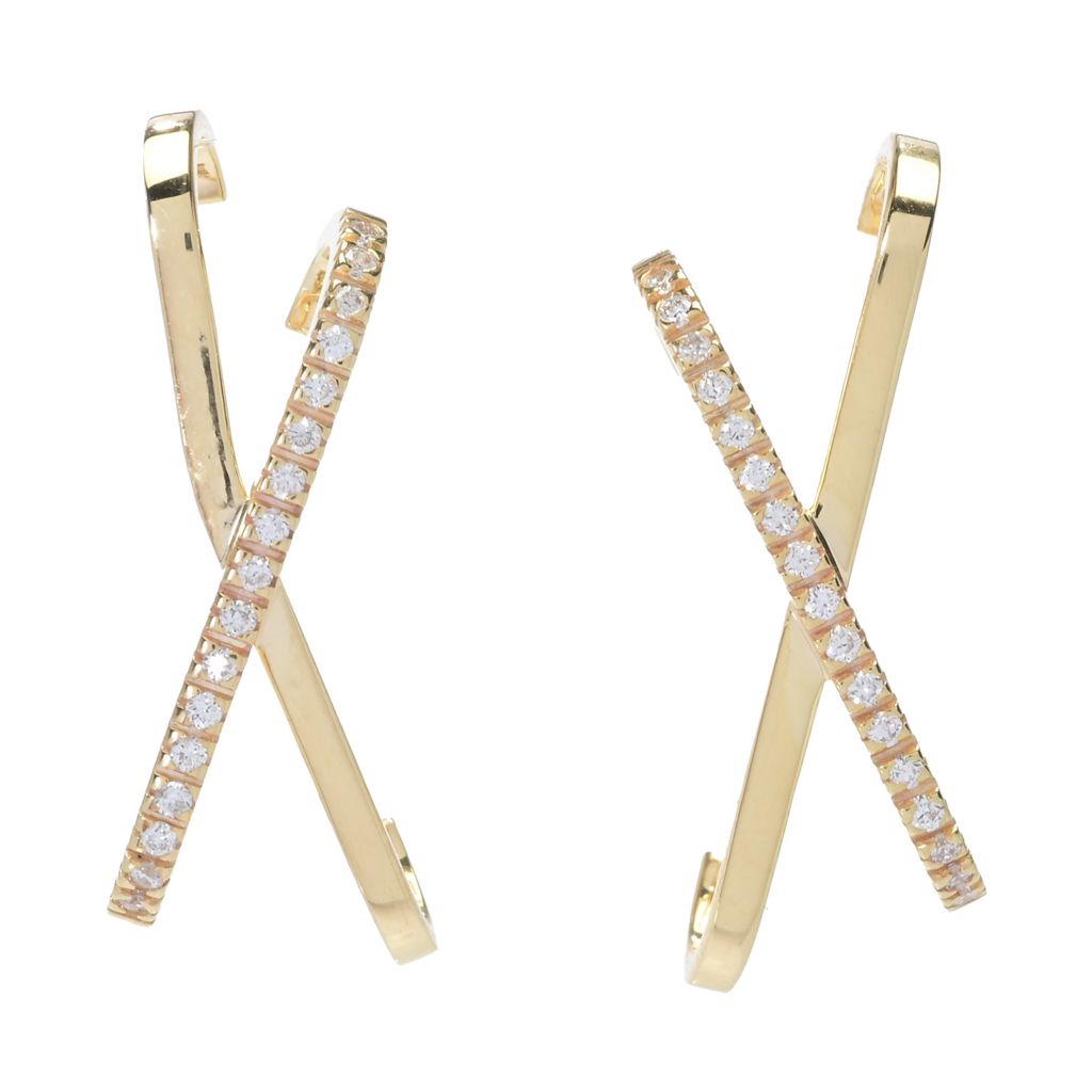 diamore-14k-gold-polished-0-17ctw-diamond-x-stud-earrings-2-9-grams
