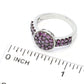 diamond-treasures-14k-gold-0-75ctw-purple-diamond-choice-of-shape-cluster-ring