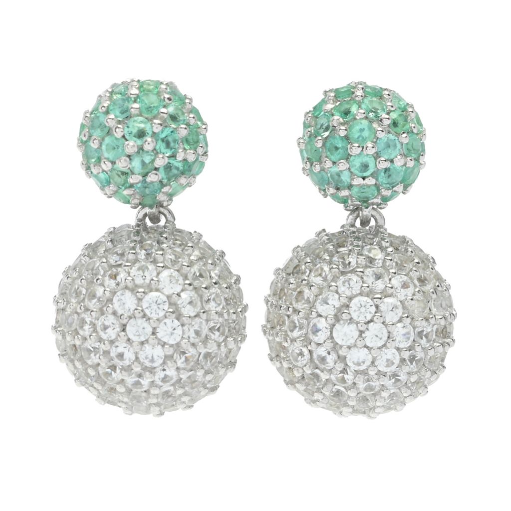 gem-treasures-choice-of-precious-gem-zircon-pave-disco-ball-earrings