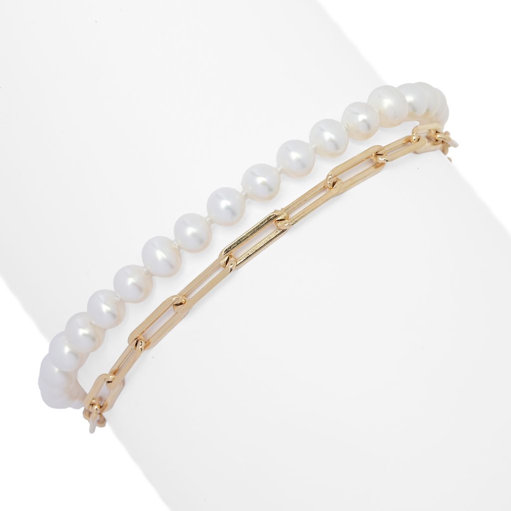 imperial-pearl-freshwater-cultured-pearl-paperclip-chain-2-row-bracelet