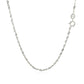 14k White Gold Singapore Chain 1.5mm
