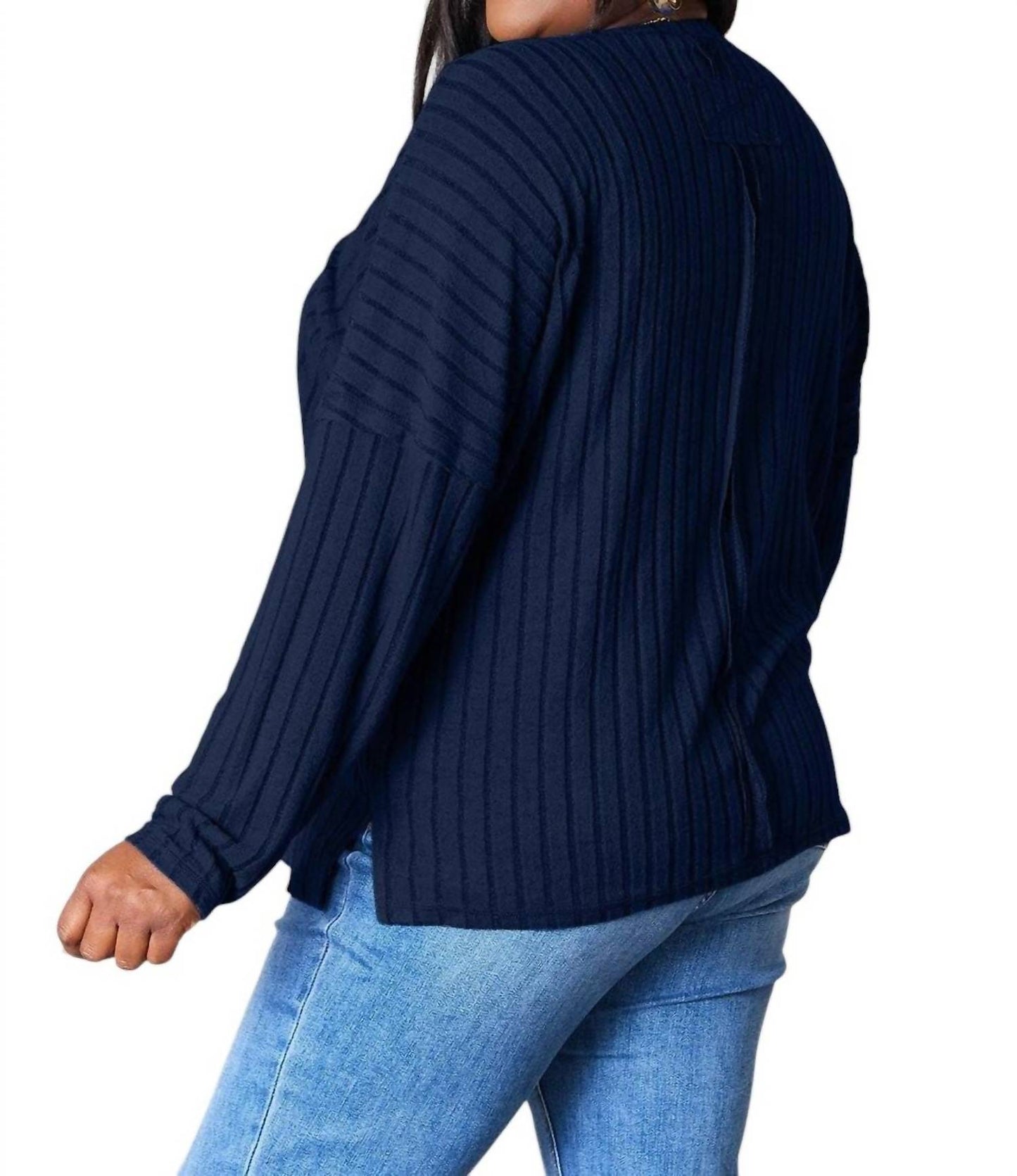 Basic Bae - Sophisticated Ribbed Knit Top