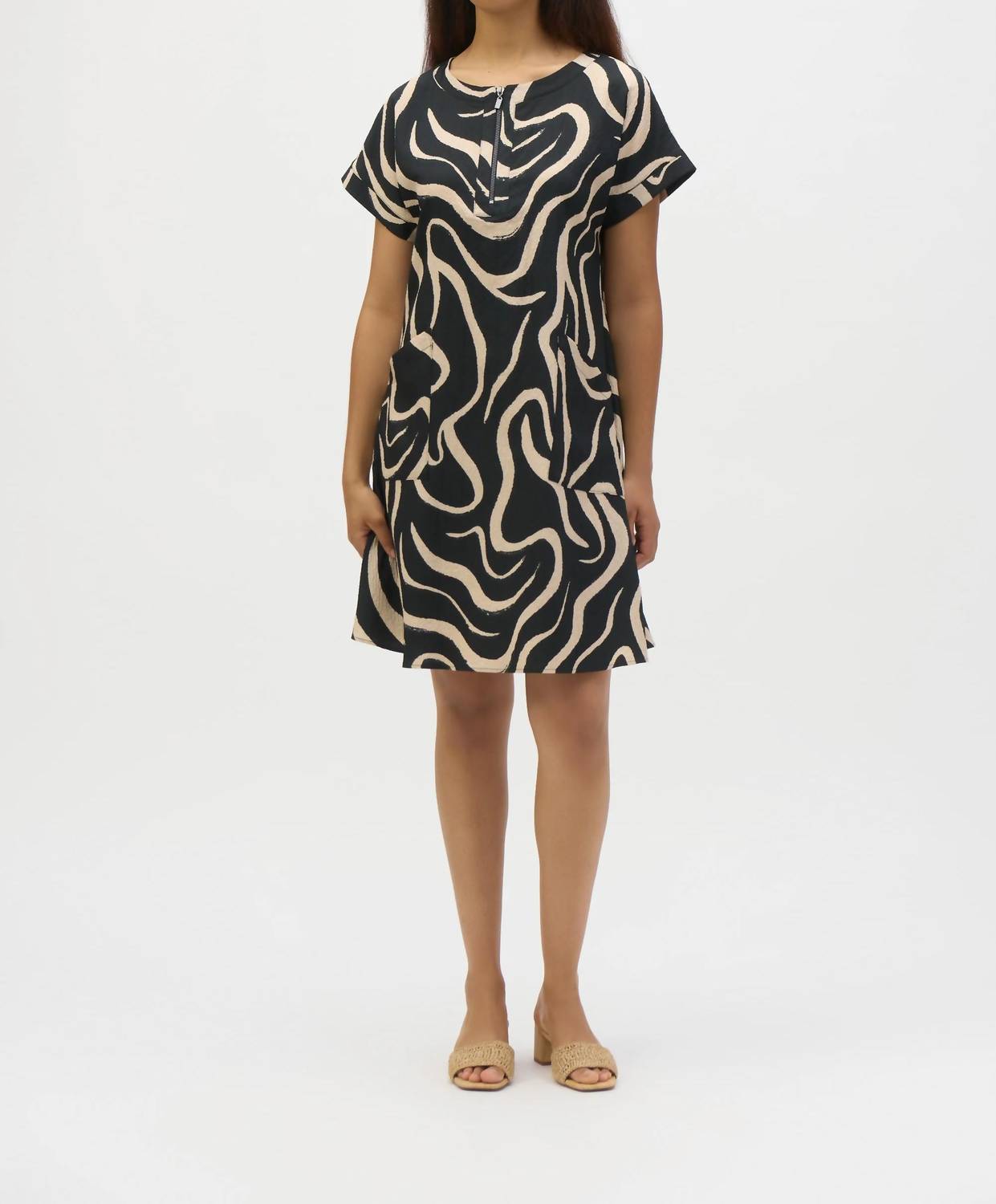 Joseph Ribkoff - Abstract Print A-line Dress