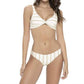 Pq Swim - Stripe Basic Ruched Bottoms