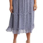 1.State - Floral Midi Skirt